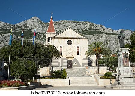 "Kacic Square with the Church of St Marco, Makarska, Makarska Riviera, Dalmatia, Croatia, Europe" View Large Photo Image Stock Image - "Kacic Square with the Church of St Marco, Makarska, Makarska Riviera, Dalmatia, Croatia, Europe". Fotosearch