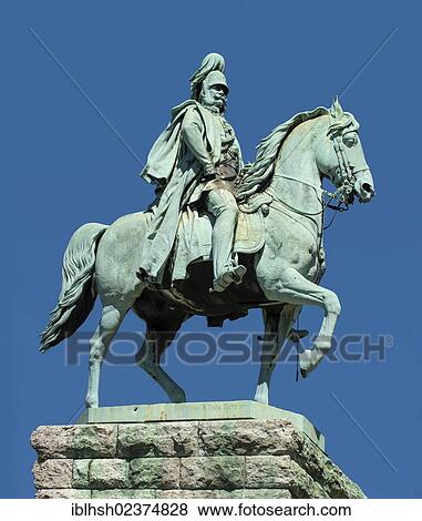 "Kaiser Wilhelm I of Prussia, equestrian statue near Hohenzollernbruecke bridge, Cologne, North Rhine-Westphalia, Germany, Europe, PublicGround, Europe" View Large Photo Image Stock Photo - "Kaiser Wilhelm I of Prussia, equestrian statue near Hohenzollernbruecke bridge, Cologne, North Rhine-Westphalia, Germany, Europe, PublicGround, Europe". Fotosearch