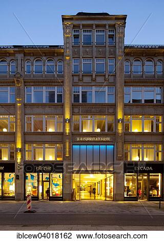 "Kaisergalerie mall, protected building from 1909, renovated, facade with imperial crowns, figurines and ornaments, Grosse Bleichen, Hamburg, Germany, Europe" View Large Photo Image Stock Image - "Kaisergalerie mall, protected building from 1909, renovated, facade with imperial crowns, figurines and ornaments, Grosse Bleichen, Hamburg, Germany, Europe". Fotosearch