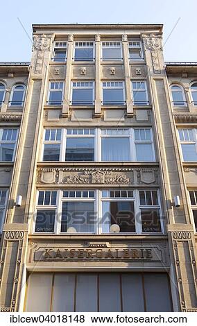 "Kaisergalerie mall, protected building from 1909, renovated, facade with imperial crowns, figurines and ornaments, Grosse Bleichen, Hamburg, Germany, Europe" View Large Photo Image Stock Photo - "Kaisergalerie mall, protected building from 1909, renovated, facade with imperial crowns, figurines and ornaments, Grosse Bleichen, Hamburg, Germany, Europe". Fotosearch