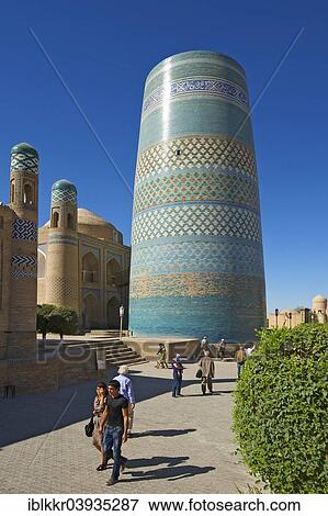 Stock Photo - "Kalta-Minor Minaret, Itchan Kala, Khiva, Uzbekistan, Asia". Fotosearch
