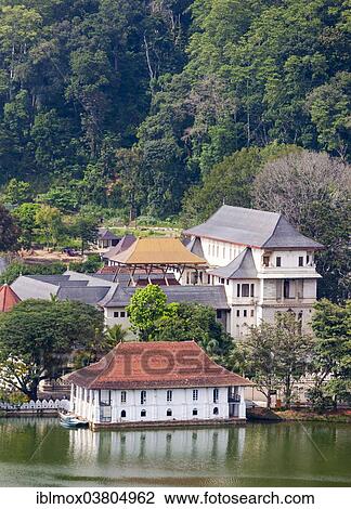 "Kandy Lake, Temple of the Sacred Tooth Relic, Sri Dalada Maligawa, Kandy, Central Province, Sri Lanka, Asia" View Large Photo Image Stock Image - "Kandy Lake, Temple of the Sacred Tooth Relic, Sri Dalada Maligawa, Kandy, Central Province, Sri Lanka, Asia". Fotosearch