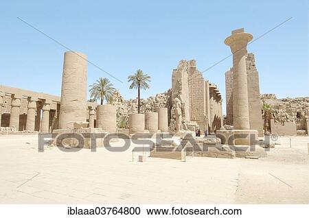 Stock Image - "Karnak Temple Complex, UNESCO World Heritage site, Thebes, Luxor, Luxor Governorate, Egypt, Africa". Fotosearch