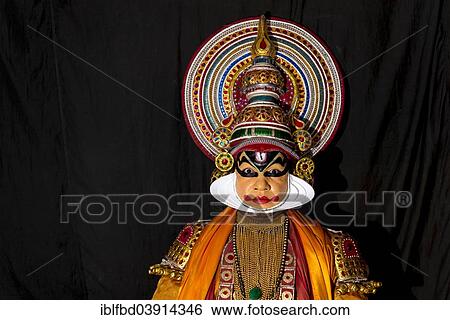 "Katakali artist posing dressed up as Shiva, Varkala, Kerala, India, Asia" View Large Photo Image Stock Photograph - "Katakali artist posing dressed up as Shiva, Varkala, Kerala, India, Asia". Fotosearch