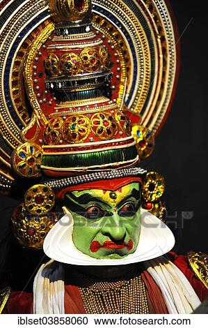 "Kathakali, traditional ritual dance theatre, Varkala, Kerala, South West India, India, Asia" View Large Photo Image Stock Image - "Kathakali, traditional ritual dance theatre, Varkala, Kerala, South West India, India, Asia". Fotosearch