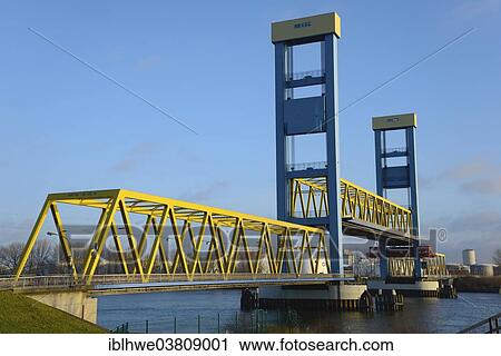 "Kattwyk Bridge, vertical-lift bridge over the Southern Elbe River, Hamburg, Germany, Europe" View Large Photo Image Stock Image - "Kattwyk Bridge, vertical-lift bridge over the Southern Elbe River, Hamburg, Germany, Europe". Fotosearch