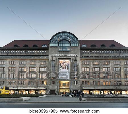 "Kaufhaus des Westens, KaDeWe, department store, Tauentzienstrasse street, Schoneberg district, Berlin, Germany, Europe" View Large Photo Image Stock Photography - "Kaufhaus des Westens, KaDeWe, department store, Tauentzienstrasse street, Schoneberg district, Berlin, Germany, Europe". Fotosearch