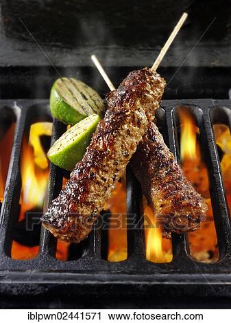Kebabs on a BBQ View Large Photo Image Stock Image - Kebabs on a BBQ. Fotosearch