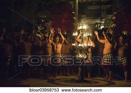 "Kecak dance, Pura Dalem Temple, Ubud, Bali, Indonesia, Asia" View Large Photo Image Stock Image - "Kecak dance, Pura Dalem Temple, Ubud, Bali, Indonesia, Asia". Fotosearch