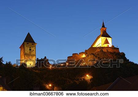 Stock Photograph - "Keep and the Church of St. Peter on Petersberg hill, Friesach, Carinthia, Austria, Europe". Fotosearch