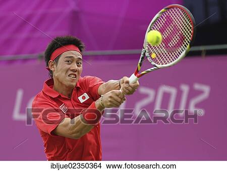 "Kei Nishikori, JPN, AELTC, London 2012, Olympic Tennis Tournament, Olympics, Wimbledon, London, England, Great Britain, Europe" View Large Photo Image Picture - "Kei Nishikori, JPN, AELTC, London 2012, Olympic Tennis Tournament, Olympics, Wimbledon, London, England, Great Britain, Europe". Fotosearch