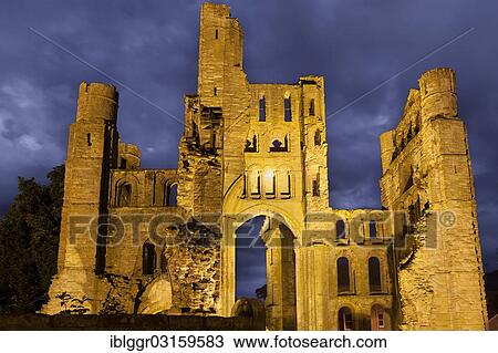 Stock Image - "Kelso Abbey, Kelso, Scottish Borders, Scotland, United Kingdom, Europe". Fotosearch