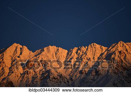 Stock Photo - "Kemacher mountain and adjacent mountains, Karwendel Mountains, Tyrol, Austria, Europe". Fotosearch