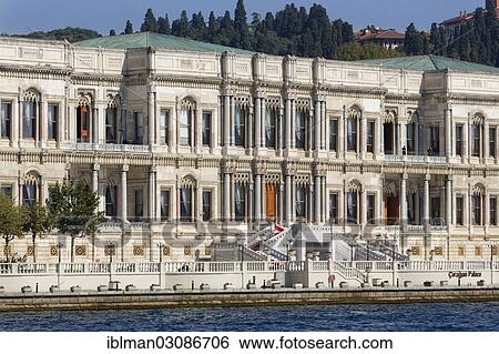 "Kempinski Hotel in Ciragan Palace, Ciragan Sarayi, seen from the Bosphorus, Besiktas, Istanbul, European side, Istanbul Province, Turkey, European side, Europe" View Large Photo Image Stock Photograph - "Kempinski Hotel in Ciragan Palace, Ciragan Sarayi, seen from the Bosphorus, Besiktas, Istanbul, European side, Istanbul Province, Turkey, European side, Europe". Fotosearch