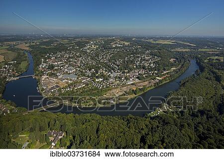 "Kettwig on the Ruhr River with the Ruhrtal Bridge, Mintard motorway bridge A52, at back on left, Kettwig, Essen, North Rhine-Westphalia, Germany, Europe" View Large Photo Image Picture - "Kettwig on the Ruhr River with the Ruhrtal Bridge, Mintard motorway bridge A52, at back on left, Kettwig, Essen, North Rhine-Westphalia, Germany, Europe". Fotosearch