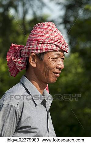 "Khmer man wearing a kroma, a traditional headcloth, Battambang, Cambodia, Southeast Asia, Asia" View Large Photo Image Stock Photo - "Khmer man wearing a kroma, a traditional headcloth, Battambang, Cambodia, Southeast Asia, Asia". Fotosearch