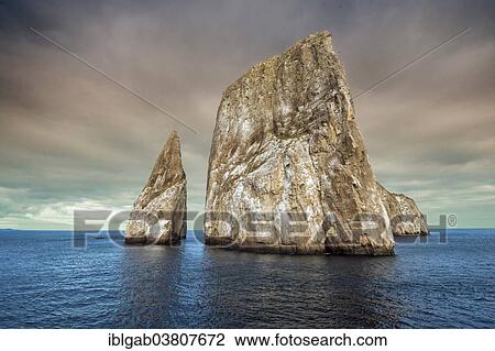 "Kicker Rock or Roca Leon Dormido, San Cristobal Island, Galapagos Islands, Ecuador, South America" View Large Photo Image Stock Image - "Kicker Rock or Roca Leon Dormido, San Cristobal Island, Galapagos Islands, Ecuador, South America". Fotosearch