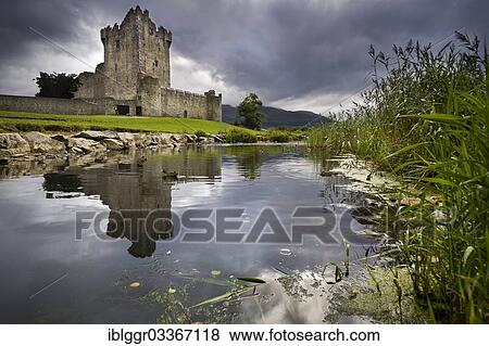"Killarney Castle on Lough Leane, Killarney, County Kerry, Ireland, Europe" View Large Photo Image Stock Photo - "Killarney Castle on Lough Leane, Killarney, County Kerry, Ireland, Europe". Fotosearch