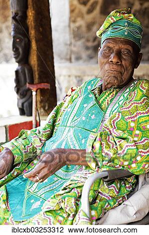 "King Yu Vincent, 92, wearing a traditional robe, Palace of Laikom, Laikom, Northwest Region, Cameroon, Africa" View Large Photo Image Stock Image - "King Yu Vincent, 92, wearing a traditional robe, Palace of Laikom, Laikom, Northwest Region, Cameroon, Africa". Fotosearch