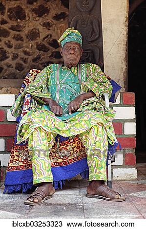 "King Yu Vincent, 92, wearing a traditional robe, Palace of Laikom, Laikom, Northwest Region, Cameroon, Africa" View Large Photo Image Stock Image - "King Yu Vincent, 92, wearing a traditional robe, Palace of Laikom, Laikom, Northwest Region, Cameroon, Africa". Fotosearch