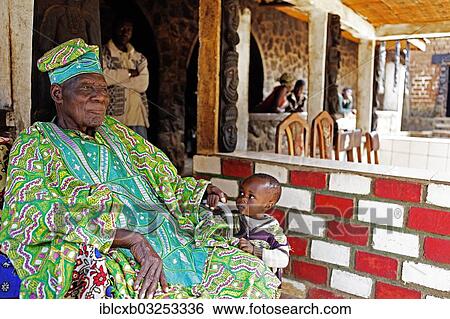 "King Yu Vincent, 92, wearing a traditional robe, Palace of Laikom, Laikom, Nord-Ouest Region, Kamerun, Cameroon, Africa" View Large Photo Image Stock Photograph - "King Yu Vincent, 92, wearing a traditional robe, Palace of Laikom, Laikom, Nord-Ouest Region, Kamerun, Cameroon, Africa". Fotosearch