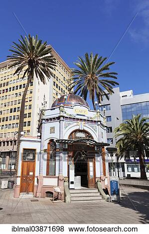 "Kiosko Modernista, Art Nouveau kiosk, Parque de San Telmo, Las Palmas, Gran Canaria, Canary Islands, Spain, Europe" View Large Photo Image Stock Photo - "Kiosko Modernista, Art Nouveau kiosk, Parque de San Telmo, Las Palmas, Gran Canaria, Canary Islands, Spain, Europe". Fotosearch
