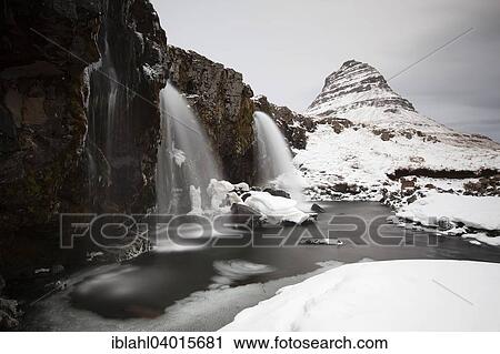 "Kirkjufell mountain with waterfall, Grundarfjorour, Western Region, Iceland, Europe" View Large Photo Image Stock Image - "Kirkjufell mountain with waterfall, Grundarfjorour, Western Region, Iceland, Europe". Fotosearch