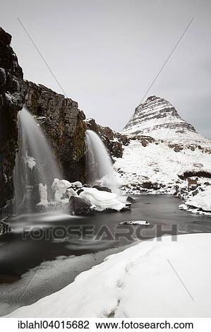 "Kirkjufell mountain with waterfall, Grundarfjorour, Western Region, Iceland, Europe" View Large Photo Image Stock Image - "Kirkjufell mountain with waterfall, Grundarfjorour, Western Region, Iceland, Europe". Fotosearch