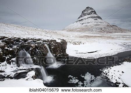 "Kirkjufell mountain with waterfall, Grundarfjorour, Western Region, Iceland, Europe" View Large Photo Image Stock Photo - "Kirkjufell mountain with waterfall, Grundarfjorour, Western Region, Iceland, Europe". Fotosearch