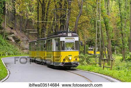 "Kirnitzschtalbahn or Kirnitzsch Valley Tramway, Bad Schandau, Saxon Switzerland region, Saxony, Germany, Europe" View Large Photo Image Picture - "Kirnitzschtalbahn or Kirnitzsch Valley Tramway, Bad Schandau, Saxon Switzerland region, Saxony, Germany, Europe". Fotosearch