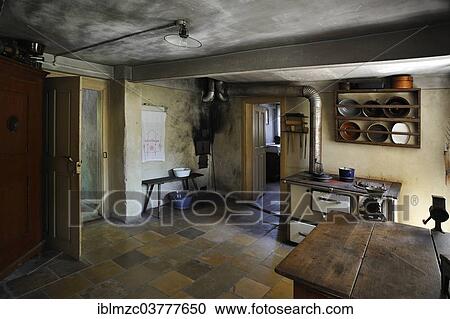 "Kitchen, furnished as in 1912, in a farmhouse originally from Herrnbechtheim, built in 1772, relocated to the Franconian Open Air Museum in Bad Windsheim, Middle Franconia, Bavaria, Germany, Europe" View Large Photo Image Stock Image - "Kitchen, furnished as in 1912, in a farmhouse originally from Herrnbechtheim, built in 1772, relocated to the Franconian Open Air Museum in Bad Windsheim, Middle Franconia, Bavaria, Germany, Europe". Fotosearch