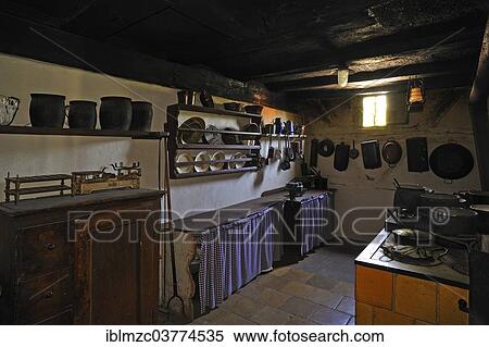 "Kitchen in a farmhouse, built around 1858, Franconian Open Air Museum, Bad Windsheim, Middle Franconia, Bavaria, Germany, Europe" View Large Photo Image Stock Photography - "Kitchen in a farmhouse, built around 1858, Franconian Open Air Museum, Bad Windsheim, Middle Franconia, Bavaria, Germany, Europe". Fotosearch