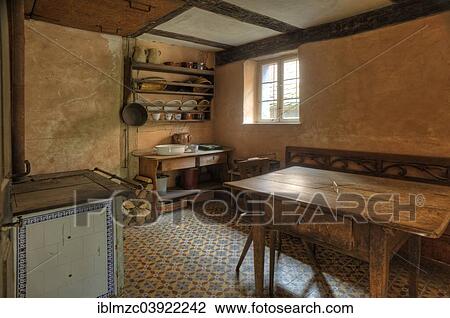 "Kitchen of a poor wiwer, Hackerhaus, mid-19th century, Franconian Open Air Museum of Bad Windsheim, Middle Franconia, Bavaria, Germany, Europe" View Large Photo Image Stock Image - "Kitchen of a poor wiwer, Hackerhaus, mid-19th century, Franconian Open Air Museum of Bad Windsheim, Middle Franconia, Bavaria, Germany, Europe". Fotosearch