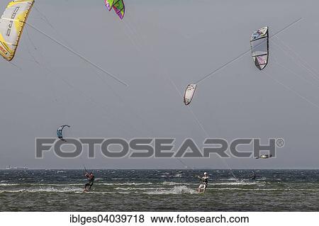 "Kiteboarders, Baltic Sea, Germany, Europe" View Large Photo Image Stock Photo - "Kiteboarders, Baltic Sea, Germany, Europe". Fotosearch