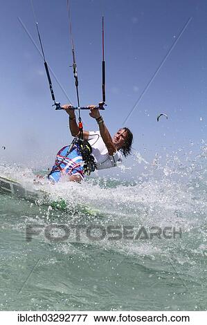 "Kitesurfer in turquoise blue lagoon, El Gouna, Red Sea Governorate, Egypt, Africa" View Large Photo Image Stock Photo - "Kitesurfer in turquoise blue lagoon, El Gouna, Red Sea Governorate, Egypt, Africa". Fotosearch