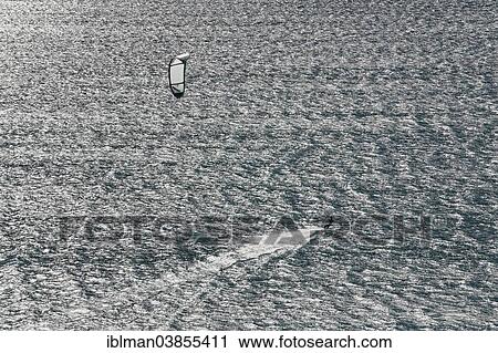 "Kitesurfer on Achensee Lake, Tyrol, Austria, Europe" View Large Photo Image Stock Image - "Kitesurfer on Achensee Lake, Tyrol, Austria, Europe". Fotosearch