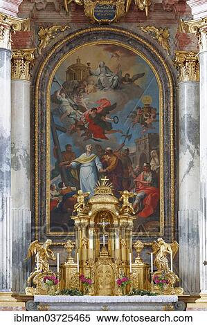 Stock Photography - "Klagenfurt Cathedral, high altar, Klagenfurt, Carinthia, Austria, Europe". Fotosearch