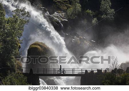 "Kleivavossen Waterfall, Briksdalselva River, Briksdal valley, Stryn, Sogn og Fjordane, Norway, Europe" View Large Photo Image Stock Photo - "Kleivavossen Waterfall, Briksdalselva River, Briksdal valley, Stryn, Sogn og Fjordane, Norway, Europe". Fotosearch