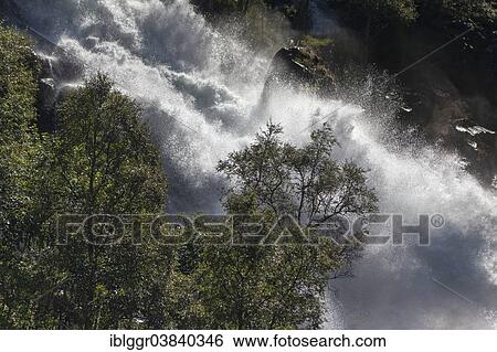"Kleivavossen Waterfall, Briksdalselva River, Briksdal valley, Stryn, Sogn og Fjordane, Norway, Europe" View Large Photo Image Stock Photograph - "Kleivavossen Waterfall, Briksdalselva River, Briksdal valley, Stryn, Sogn og Fjordane, Norway, Europe". Fotosearch