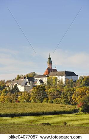 "Kloster Andechs, Benedictine Monastery, Andechs, Upper Bavaria, Bavaria, Germany, Europe" View Large Photo Image Stock Photo - "Kloster Andechs, Benedictine Monastery, Andechs, Upper Bavaria, Bavaria, Germany, Europe". Fotosearch