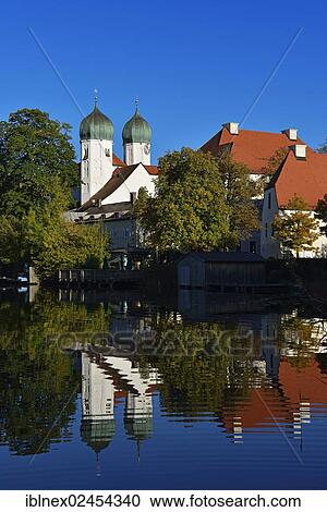 Stock Image - "Kloster Seeon, Seeon Monastery, Chiemgau, Bavaria, Germany, Europe". Fotosearch