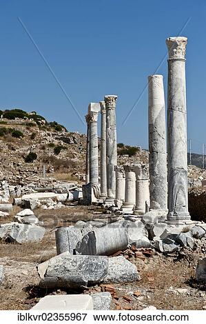 Stock Photo - "Knidos, ancient port city, Datca, Datca, Datca Peninsula, Mugla Province, Turkish Aegean, Turkey, Asia". Fotosearch