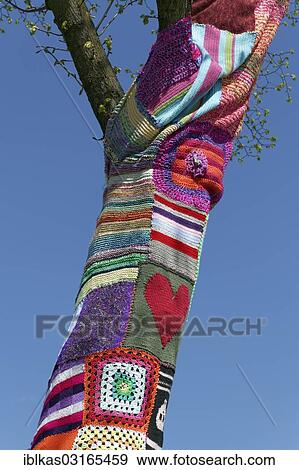 "Knitted tree, guerrilla knitting, knit art, graffiti knitting, Dusseldorf, Rhineland, North Rhine-Westphalia, Germany, Europe" View Large Photo Image Stock Photo - "Knitted tree, guerrilla knitting, knit art, graffiti knitting, Dusseldorf, Rhineland, North Rhine-Westphalia, Germany, Europe". Fotosearch