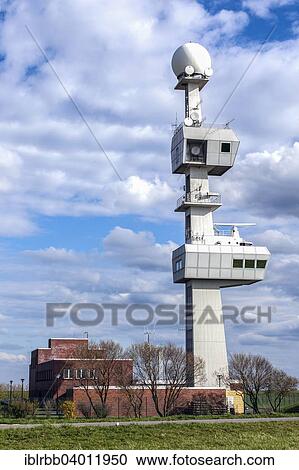 "Knock Lighthouse with the radar and radio tower of the Ems traffic control centre, Emden, East Frisia, Lower Saxony, Germany, Europe" View Large Photo Image Stock Image - "Knock Lighthouse with the radar and radio tower of the Ems traffic control centre, Emden, East Frisia, Lower Saxony, Germany, Europe". Fotosearch
