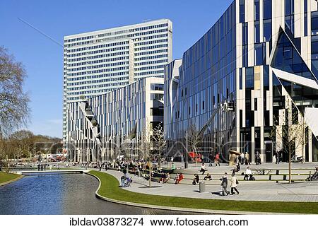 "Ko-Bogen retail complex and Dreischeibenhaus building, Dusseldorf, North Rhine-Westphalia, Germany, Europe" View Large Photo Image Picture - "Ko-Bogen retail complex and Dreischeibenhaus building, Dusseldorf, North Rhine-Westphalia, Germany, Europe". Fotosearch