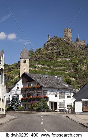 "Kobern district with Niederburg castle and belfry, Kobern-Gondorf, Moselle region, Rhineland-Palatinate, Germany, Europe, PublicGround, Europe" View Large Photo Image Stock Image - "Kobern district with Niederburg castle and belfry, Kobern-Gondorf, Moselle region, Rhineland-Palatinate, Germany, Europe, PublicGround, Europe". Fotosearch