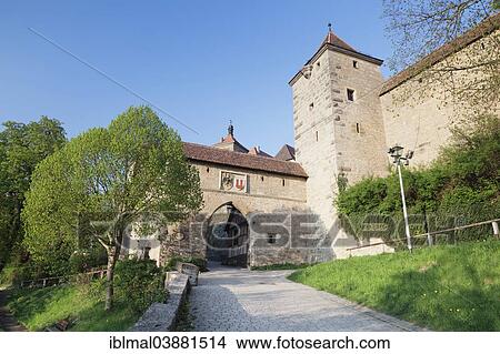 "Kobolzell Gate, Rothenburg ob der Tauber, Romantic Road, Franconia, Bavaria, Germany, Europe" View Large Photo Image Picture - "Kobolzell Gate, Rothenburg ob der Tauber, Romantic Road, Franconia, Bavaria, Germany, Europe". Fotosearch