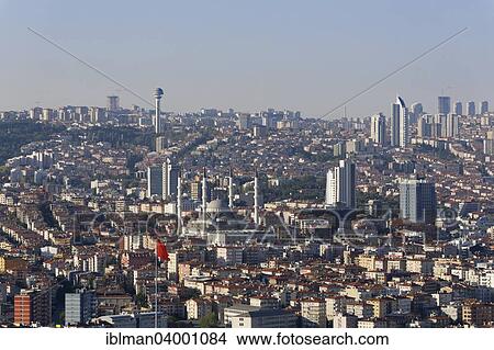 "Kocatepe Mosque and Atakule Tower, Ankara, Central Anatolia Region, Anatolia, Turkey, Asia" View Large Photo Image Picture - "Kocatepe Mosque and Atakule Tower, Ankara, Central Anatolia Region, Anatolia, Turkey, Asia". Fotosearch
