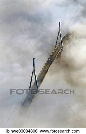"Koehlbrand Bridge in the fog, Hamburg, Hamburg, Germany, Europe" View Large Photo Image Stock Photograph - "Koehlbrand Bridge in the fog, Hamburg, Hamburg, Germany, Europe". Fotosearch