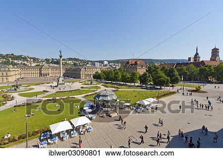 "Koenigsstrasse street, Jubilee Column, New Castle, Old Castle and the Collegiate Church, Schlossplatz, Stuttgart, Baden-Wurttemberg, Germany, Europe" View Large Photo Image Stock Image - "Koenigsstrasse street, Jubilee Column, New Castle, Old Castle and the Collegiate Church, Schlossplatz, Stuttgart, Baden-Wurttemberg, Germany, Europe". Fotosearch
